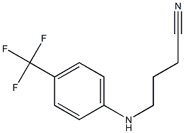 4-{[4-(trifluoromethyl)phenyl]amino}butanenitrile,,结构式
