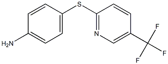 4-{[5-(trifluoromethyl)pyridin-2-yl]sulfanyl}aniline 结构式