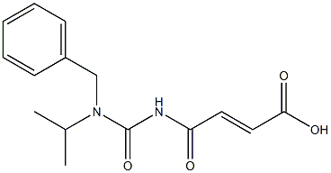 4-{[benzyl(propan-2-yl)carbamoyl]amino}-4-oxobut-2-enoic acid,,结构式