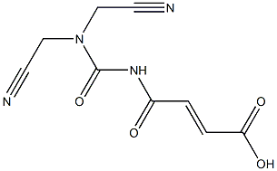 4-{[bis(cyanomethyl)carbamoyl]amino}-4-oxobut-2-enoic acid Structure