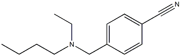 4-{[butyl(ethyl)amino]methyl}benzonitrile,,结构式