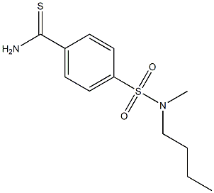 4-{[butyl(methyl)amino]sulfonyl}benzenecarbothioamide Struktur