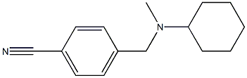 4-{[cyclohexyl(methyl)amino]methyl}benzonitrile,,结构式