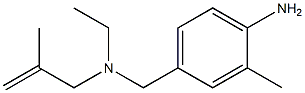 4-{[ethyl(2-methylprop-2-en-1-yl)amino]methyl}-2-methylaniline 化学構造式