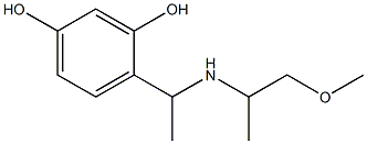 4-{1-[(1-methoxypropan-2-yl)amino]ethyl}benzene-1,3-diol Structure