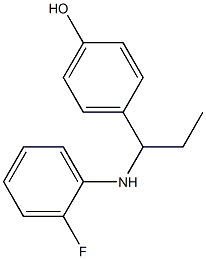  4-{1-[(2-fluorophenyl)amino]propyl}phenol