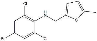  4-bromo-2,6-dichloro-N-[(5-methylthiophen-2-yl)methyl]aniline