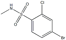 4-bromo-2-chloro-N-methylbenzene-1-sulfonamide,,结构式
