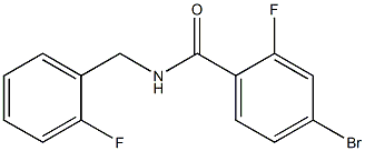 4-bromo-2-fluoro-N-(2-fluorobenzyl)benzamide 结构式