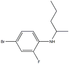 4-bromo-2-fluoro-N-(pentan-2-yl)aniline,,结构式