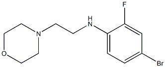 4-bromo-2-fluoro-N-[2-(morpholin-4-yl)ethyl]aniline,,结构式