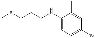 4-bromo-2-methyl-N-[3-(methylsulfanyl)propyl]aniline,,结构式