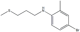 4-bromo-2-methyl-N-[3-(methylsulfanyl)propyl]aniline Structure