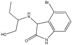 4-bromo-3-[(1-hydroxybutan-2-yl)amino]-2,3-dihydro-1H-indol-2-one Structure