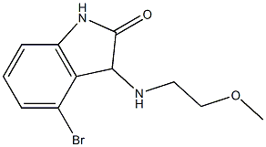4-bromo-3-[(2-methoxyethyl)amino]-2,3-dihydro-1H-indol-2-one Structure