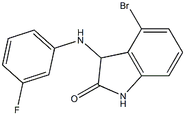 4-bromo-3-[(3-fluorophenyl)amino]-2,3-dihydro-1H-indol-2-one