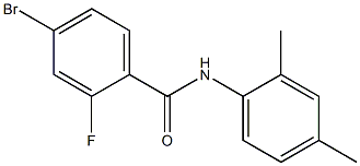 4-bromo-N-(2,4-dimethylphenyl)-2-fluorobenzamide,,结构式