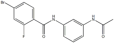  4-bromo-N-(3-acetamidophenyl)-2-fluorobenzamide