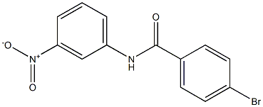 4-bromo-N-(3-nitrophenyl)benzamide,,结构式