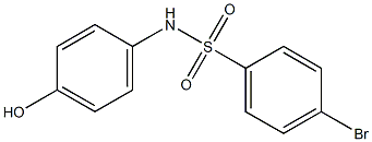 4-bromo-N-(4-hydroxyphenyl)benzene-1-sulfonamide,,结构式