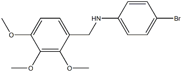 4-bromo-N-[(2,3,4-trimethoxyphenyl)methyl]aniline Structure