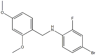 4-bromo-N-[(2,4-dimethoxyphenyl)methyl]-2-fluoroaniline,,结构式