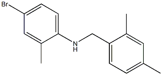 4-bromo-N-[(2,4-dimethylphenyl)methyl]-2-methylaniline,,结构式