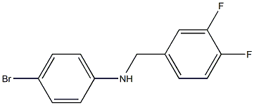 4-bromo-N-[(3,4-difluorophenyl)methyl]aniline,,结构式