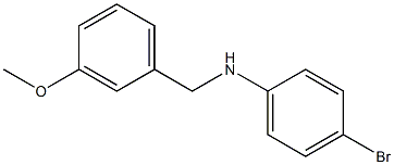 4-bromo-N-[(3-methoxyphenyl)methyl]aniline Struktur