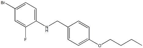 4-bromo-N-[(4-butoxyphenyl)methyl]-2-fluoroaniline 结构式