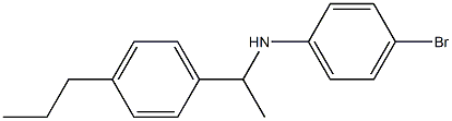 4-bromo-N-[1-(4-propylphenyl)ethyl]aniline 结构式