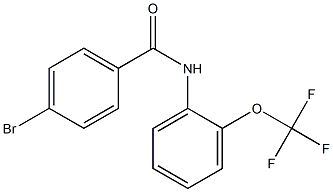 4-bromo-N-[2-(trifluoromethoxy)phenyl]benzamide Structure