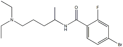 4-bromo-N-[5-(diethylamino)pentan-2-yl]-2-fluorobenzamide Struktur