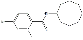 4-bromo-N-cyclooctyl-2-fluorobenzamide Struktur