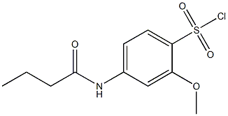  4-butanamido-2-methoxybenzene-1-sulfonyl chloride