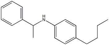 4-butyl-N-(1-phenylethyl)aniline Struktur