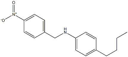 4-butyl-N-[(4-nitrophenyl)methyl]aniline,,结构式