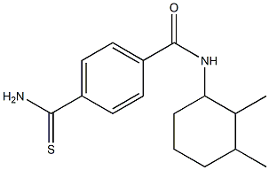 4-carbamothioyl-N-(2,3-dimethylcyclohexyl)benzamide Structure