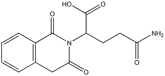 4-carbamoyl-2-(1,3-dioxo-1,2,3,4-tetrahydroisoquinolin-2-yl)butanoic acid 结构式