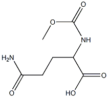 4-carbamoyl-2-[(methoxycarbonyl)amino]butanoic acid,,结构式