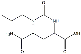 4-carbamoyl-2-[(propylcarbamoyl)amino]butanoic acid|