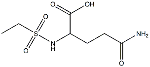 4-carbamoyl-2-ethanesulfonamidobutanoic acid 结构式