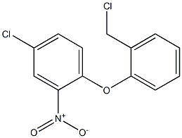 4-chloro-1-[2-(chloromethyl)phenoxy]-2-nitrobenzene 化学構造式