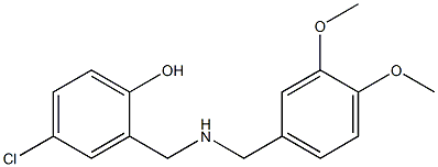 4-chloro-2-({[(3,4-dimethoxyphenyl)methyl]amino}methyl)phenol