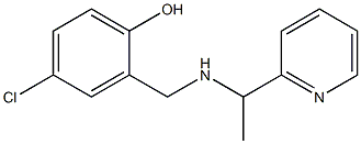 4-chloro-2-({[1-(pyridin-2-yl)ethyl]amino}methyl)phenol Structure