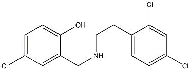 4-chloro-2-({[2-(2,4-dichlorophenyl)ethyl]amino}methyl)phenol Structure