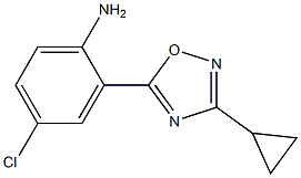 4-chloro-2-(3-cyclopropyl-1,2,4-oxadiazol-5-yl)aniline Structure