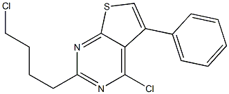 4-chloro-2-(4-chlorobutyl)-5-phenylthieno[2,3-d]pyrimidine|