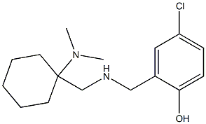 4-chloro-2-[({[1-(dimethylamino)cyclohexyl]methyl}amino)methyl]phenol Structure