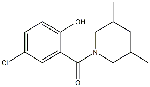 4-chloro-2-[(3,5-dimethylpiperidin-1-yl)carbonyl]phenol